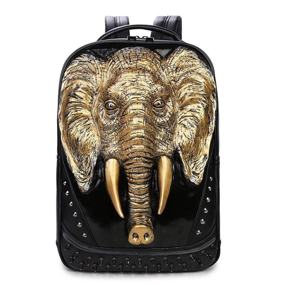 alt
Zaino elefante 3D con borchie, zaino, zaino per laptop