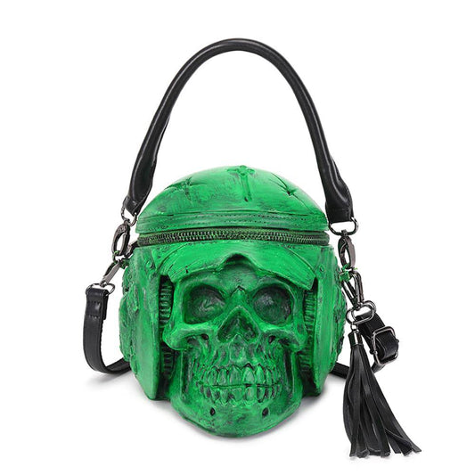 alt
Zaino 3D, borsa fashion con teschio 3D, casco e auricolari, a tracolla con manico