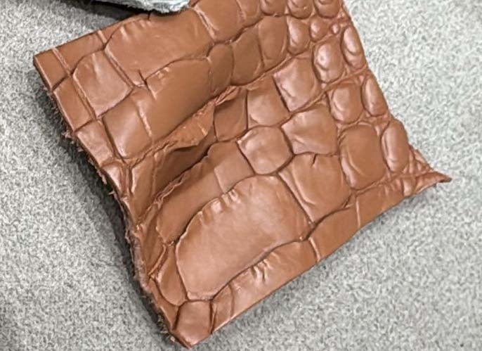 Preorder Nubuck Crocodile Skin Leather Blazer Brown & Grey