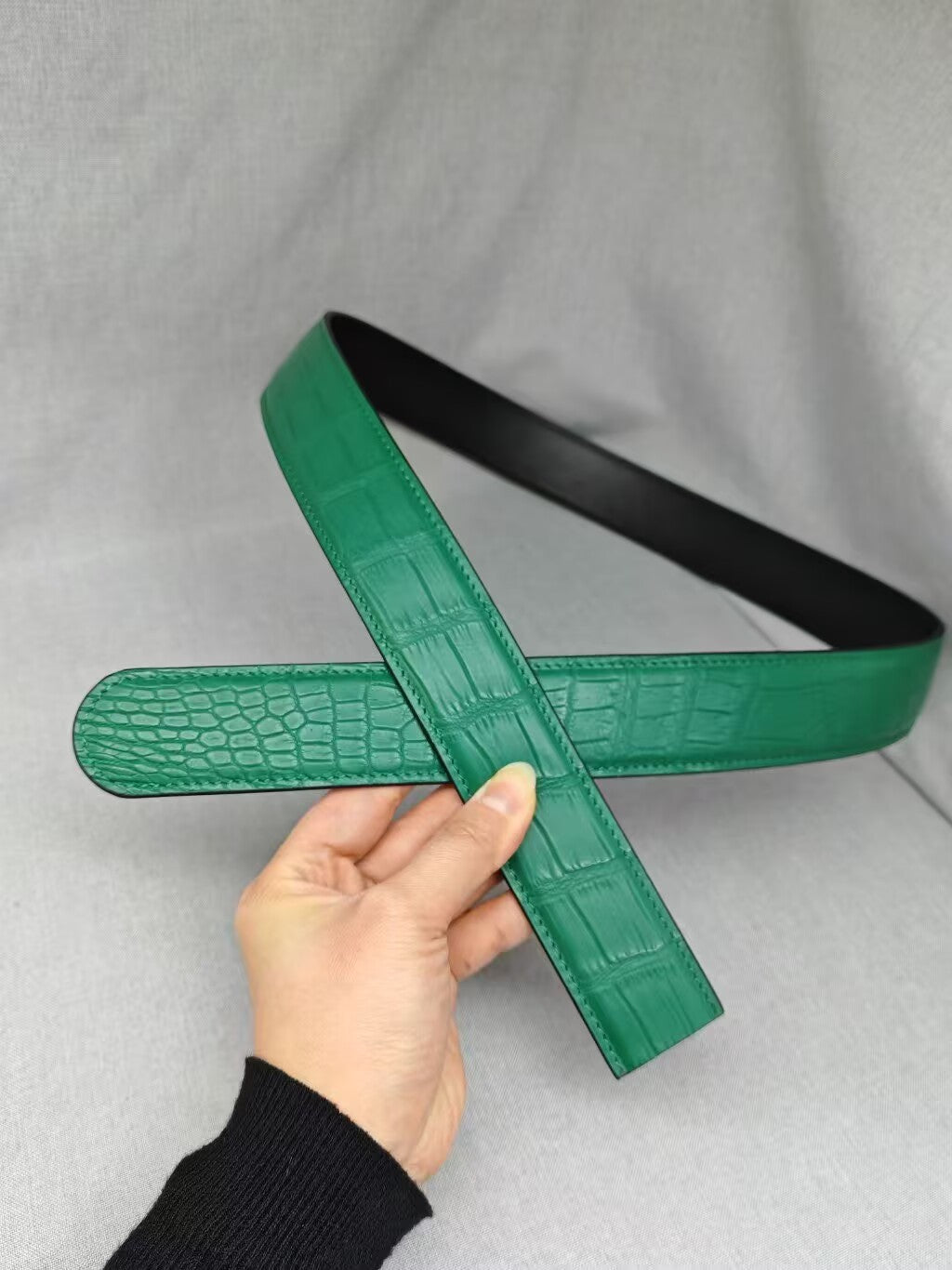 Preorder Matt Nile Crocodile Skin Leather Belt