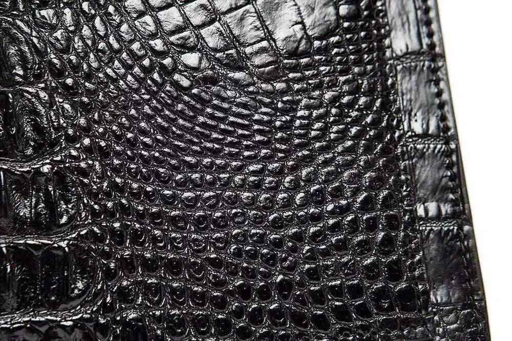 Borsa clutch in vera pelle di coccodrillo