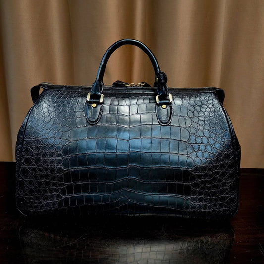 Preorder Genuine Crocodile Leather Super XL large Travel Duffel Bag Himalayan