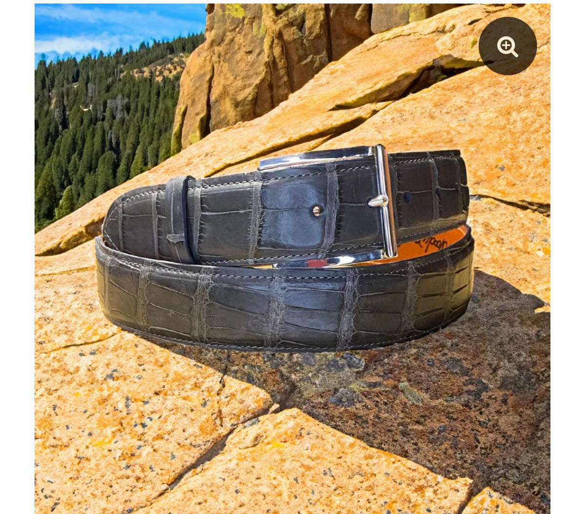 Preorder Matt Nile Crocodile Skin Leather Belt