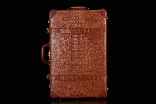 alt
Valigia, suitcase, rolling case in vera pelle di coccodrillo Fashion