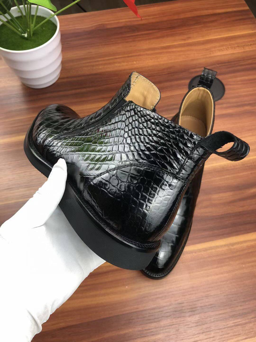 Crocodile Shoes Men's Comfort Chelsea Boots