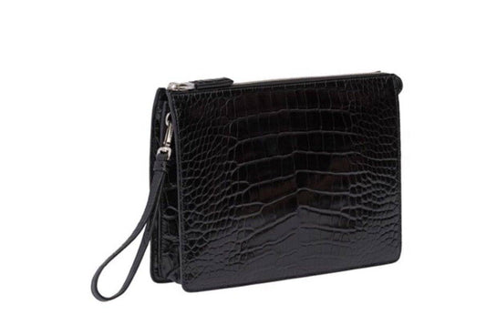 Pochette in pelle di coccodrillo in preordine