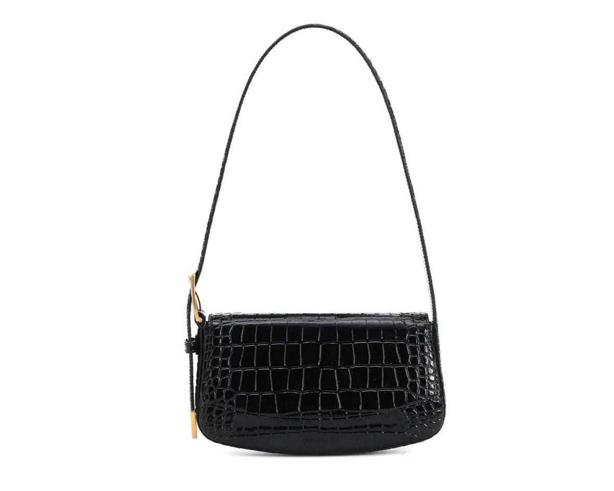 Preorder Crocodile Leather Shoulder Bag With Two Handles For Lady