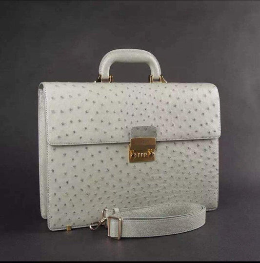 Preordine borsa porta laptop da uomo in vera pelle di pitone con copertina per passaporto