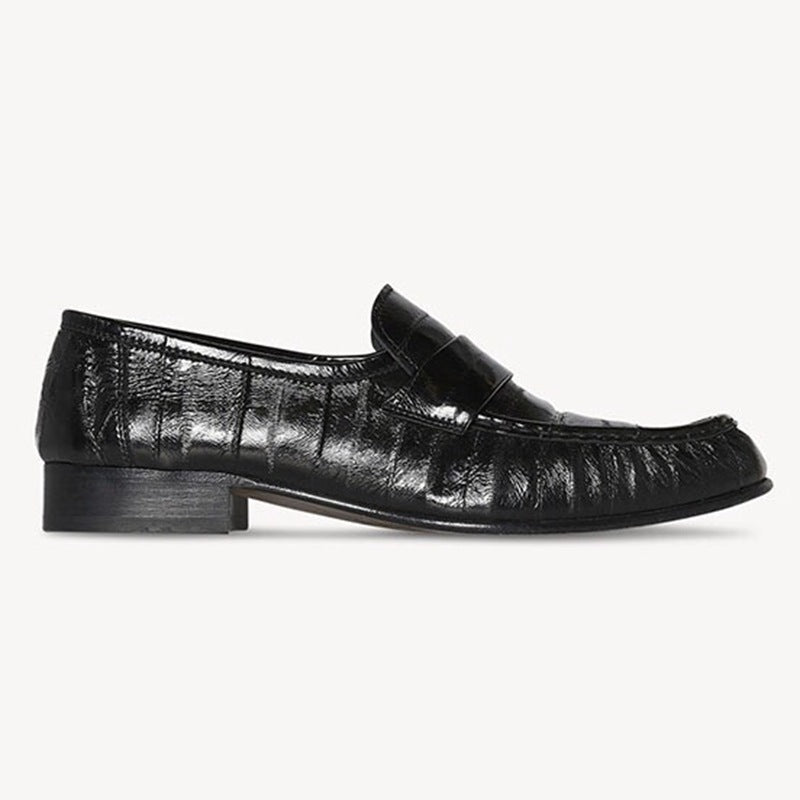 Eel Skin Loafers For Women