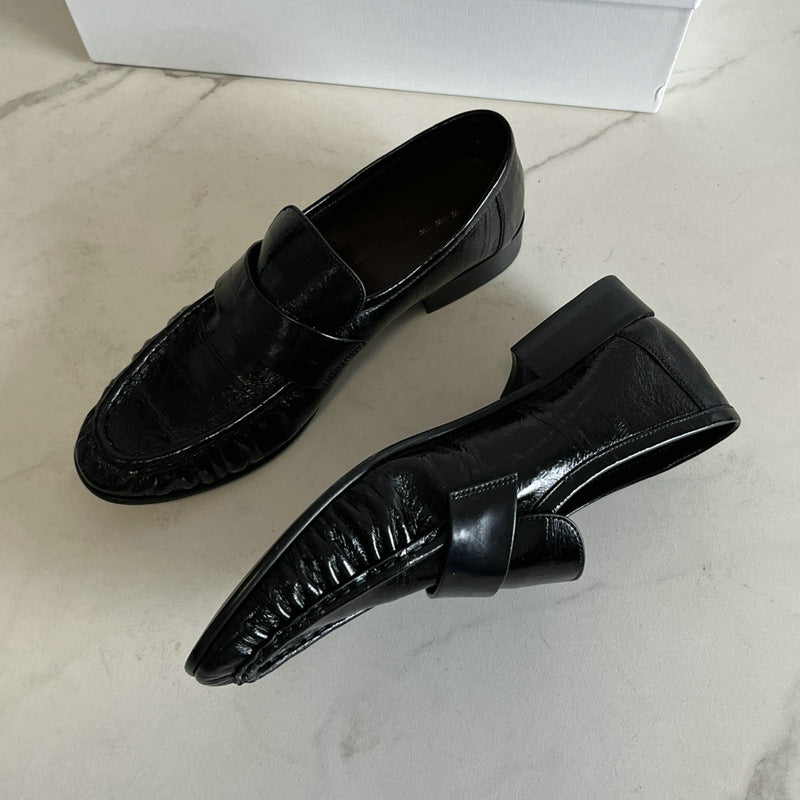 Eel Skin Loafers For Women