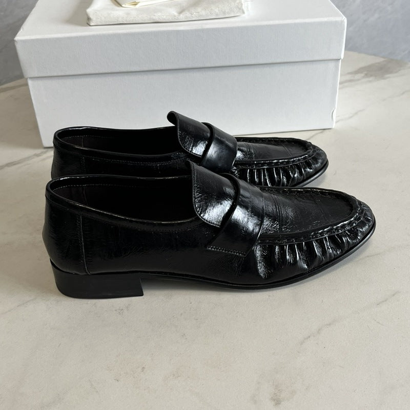 Eel Skin Loafers For Women