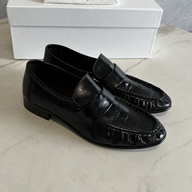 Eel Skin Loafers For Women