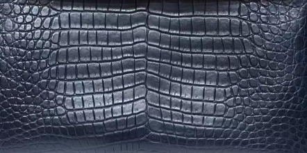 Preorder Crocodile Briefcase , Genuine Crocodile Belly Leather Briefcase Dark Blue
