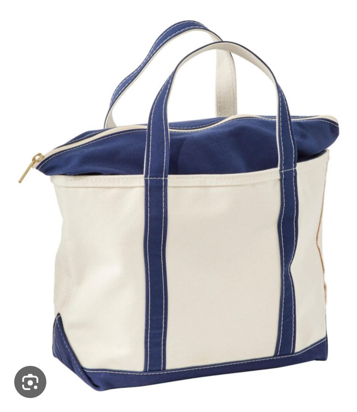 Preorder Canvas & Ostrich Skin Leather Shopper Tote Bag