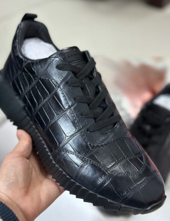 Preorder Crocodile Skin Belly Leather Sneakers