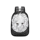3D Lion backpack, Unisex Happy 3D Small Lion Styled Leisure Backpack