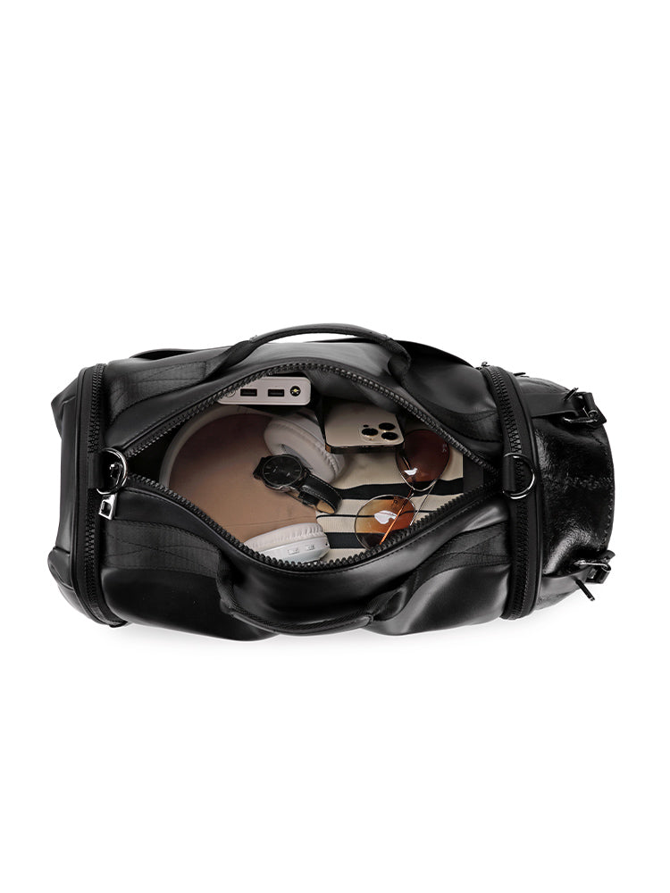 alt
Borsone 3D in pelle PU con teschio borchiato, grande, da viaggio, con tracolla