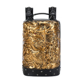 3D Backpack, Fashion 3D Double Hovering Dragon ,Cylinder Backack