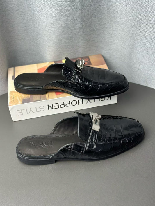 Crocodile Slippers Men's Crocodile Leather Slippers