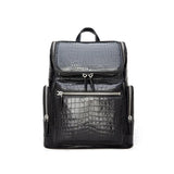 Black Crocodile Leather Backpack