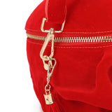 3D Bags Red Suede Skull Cross Body Shoulder Bag Mini Handle Handbags Rossie Viren