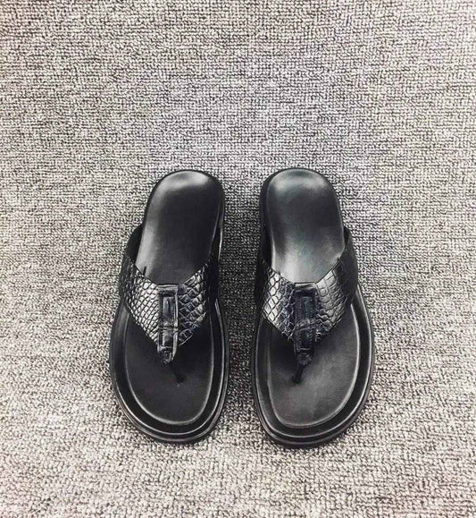 Crocodile Shoes Crocodile Leather Flip Flop