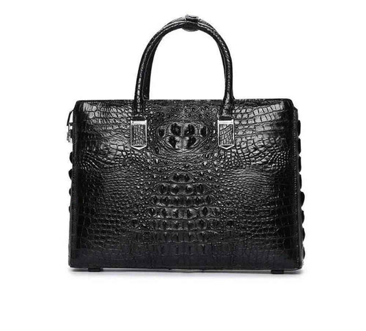 Crocodile Leather Briefcase Laptop Bag