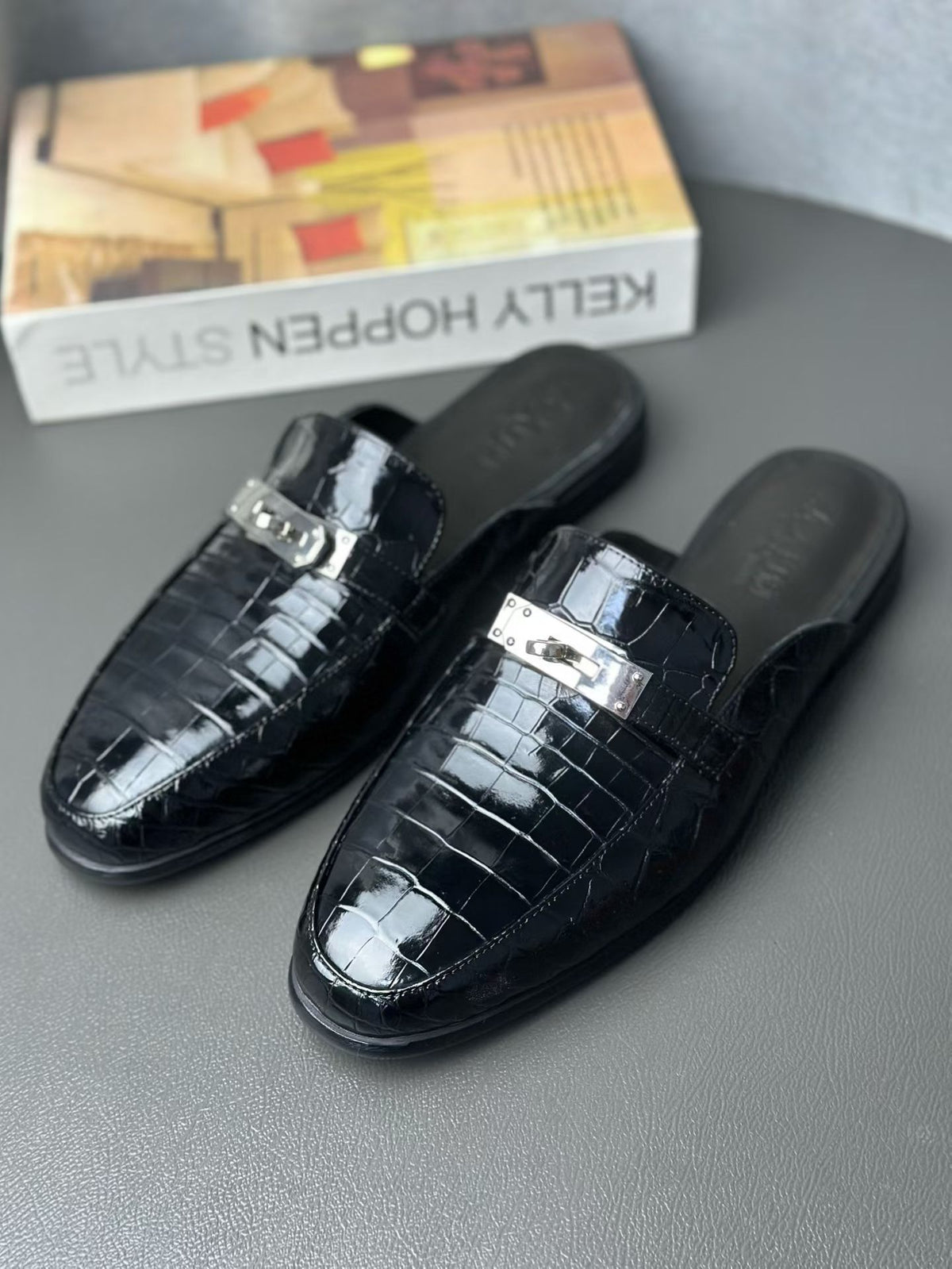 Crocodile Slippers Men's Crocodile Leather Slippers
