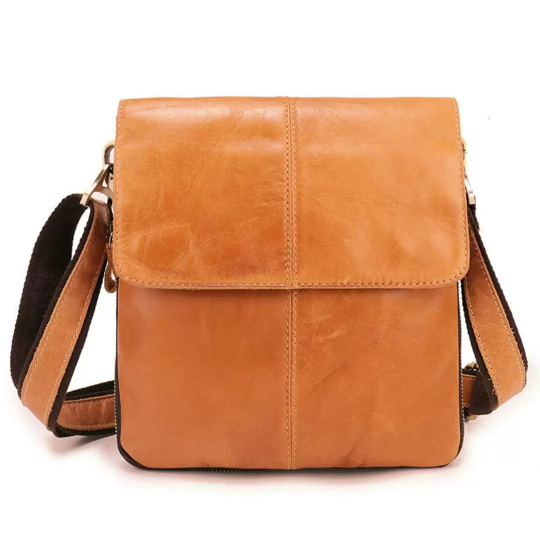 Borsa messenger mini vintage in pelle Rossie Viren