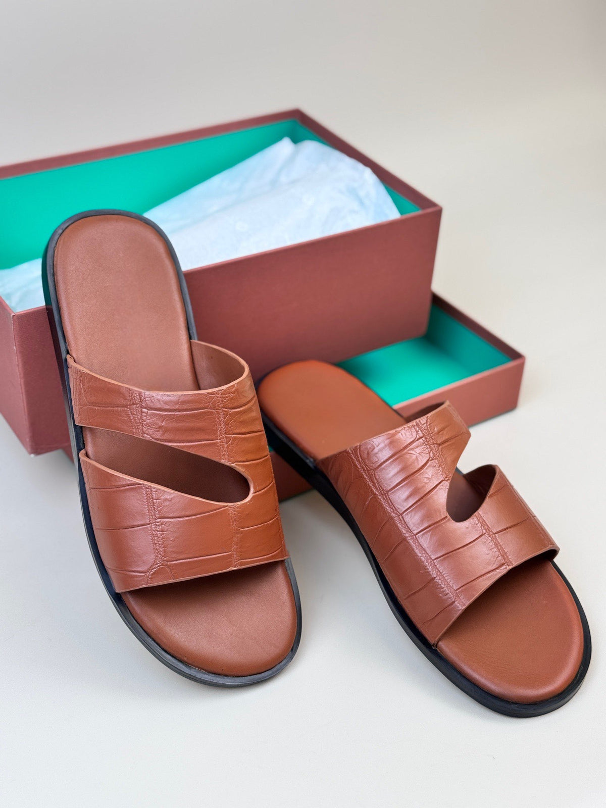 Crocodile Slippers Men's Crocodile Leather Slippers