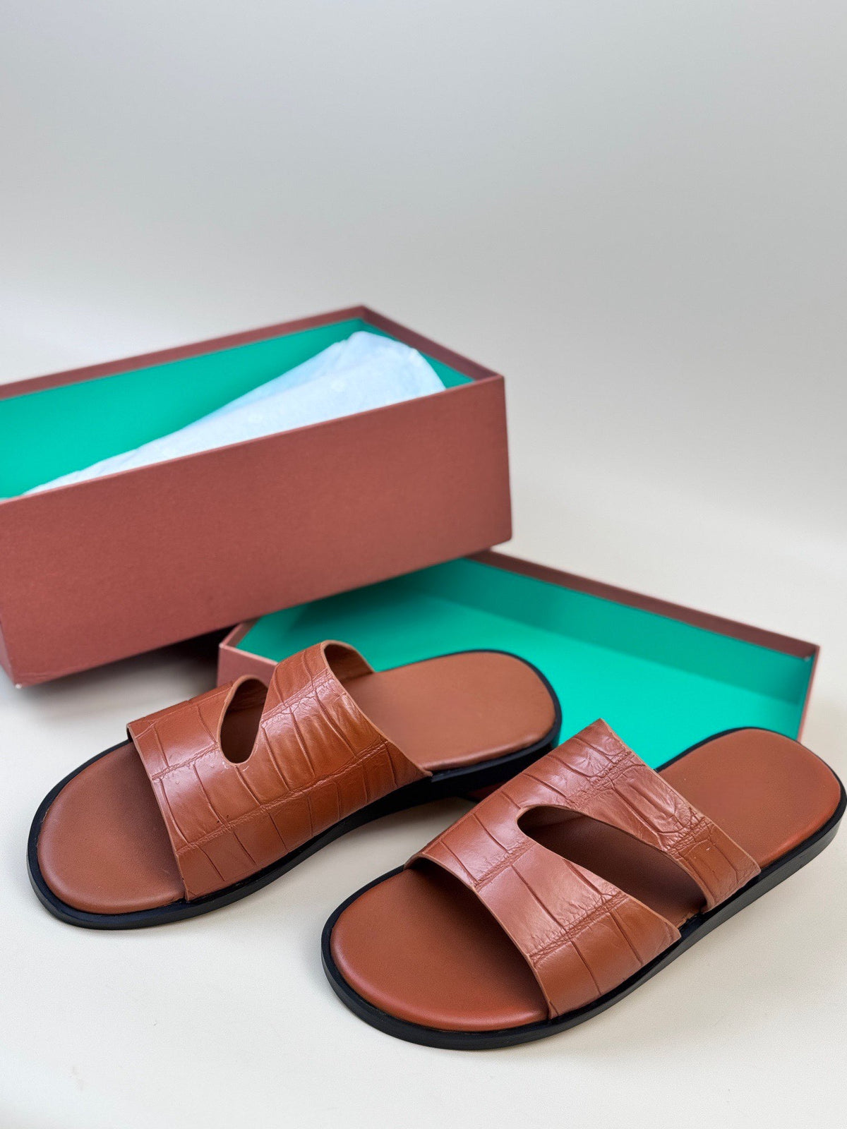 Crocodile Slippers Men's Crocodile Leather Slippers