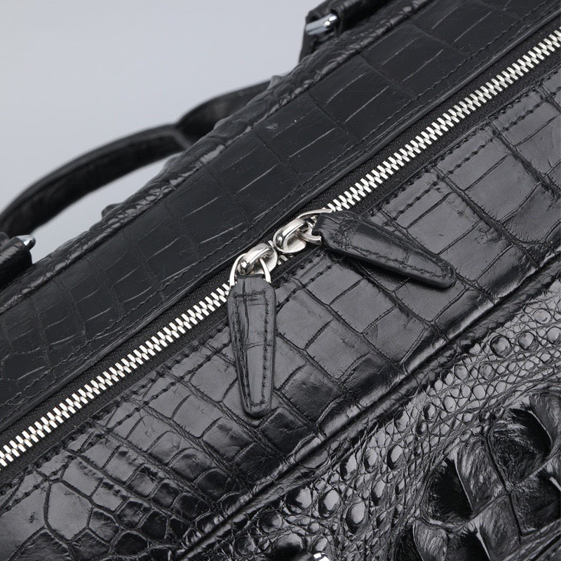 Crocodile Leather Shopper Business Handbag