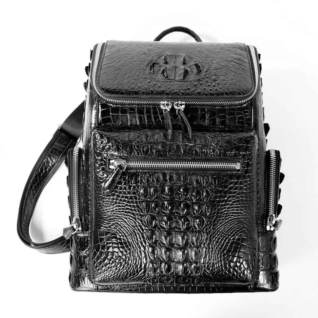 alt
Zaino grande unisex in pelle di coccodrillo