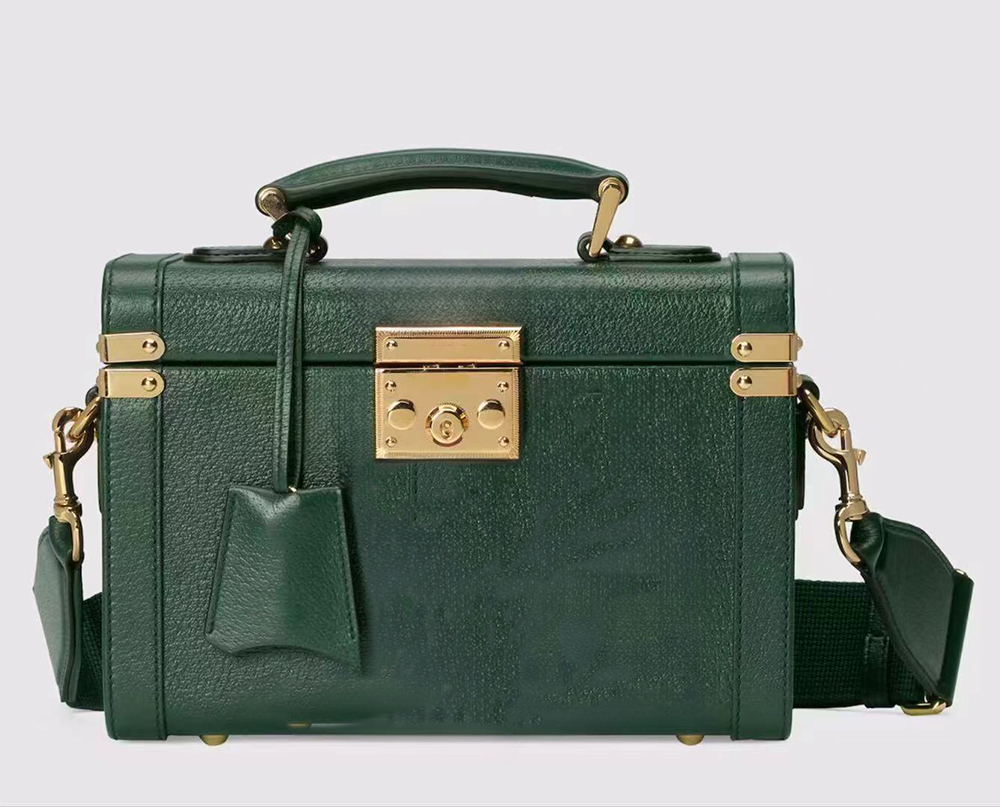 Preorder Matt Crocodile Leather Top Handle Beauty Case Bag