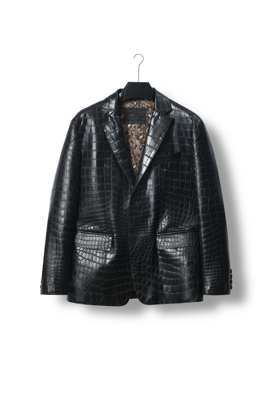 Men's Crocodile Leather Blazer