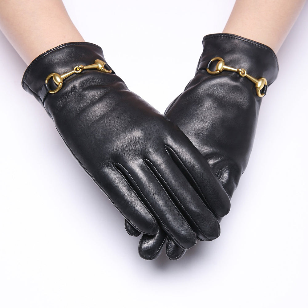 Womens Gloves, Lined Touchscreen Texting Mitten Soft Driving Morocycle Snap Cuff Gloves Gloves