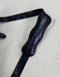 Men's Vintage Gray Crocodile Leather Messenger Postman Cross Body  Bag