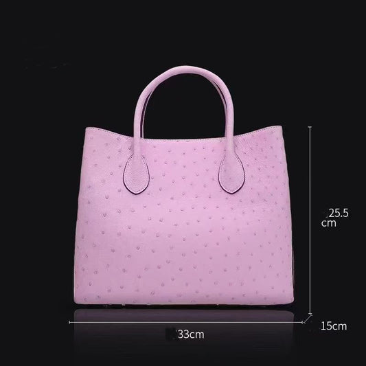 alt
Borsa da donna in vera pelle di struzzo con manico superiore, a tracolla, tote, borsetta, cartella messenger 33cm