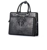 Men's Crocodile Leather  Briefcase ,Crocodile Shoulder Bag ,Cross body,Laptop ,Messenger Bag