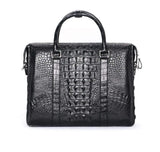 Men's Genuine Crocodile  Skin Leather Business Briefcase Bag