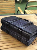 Mens Crocodile Leather Doctor Bag Laptop Computer Handbag