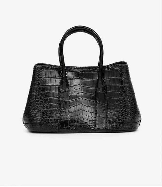 alt
Borsa mini da donna in vera pelle di coccodrillo, a tracolla con manico