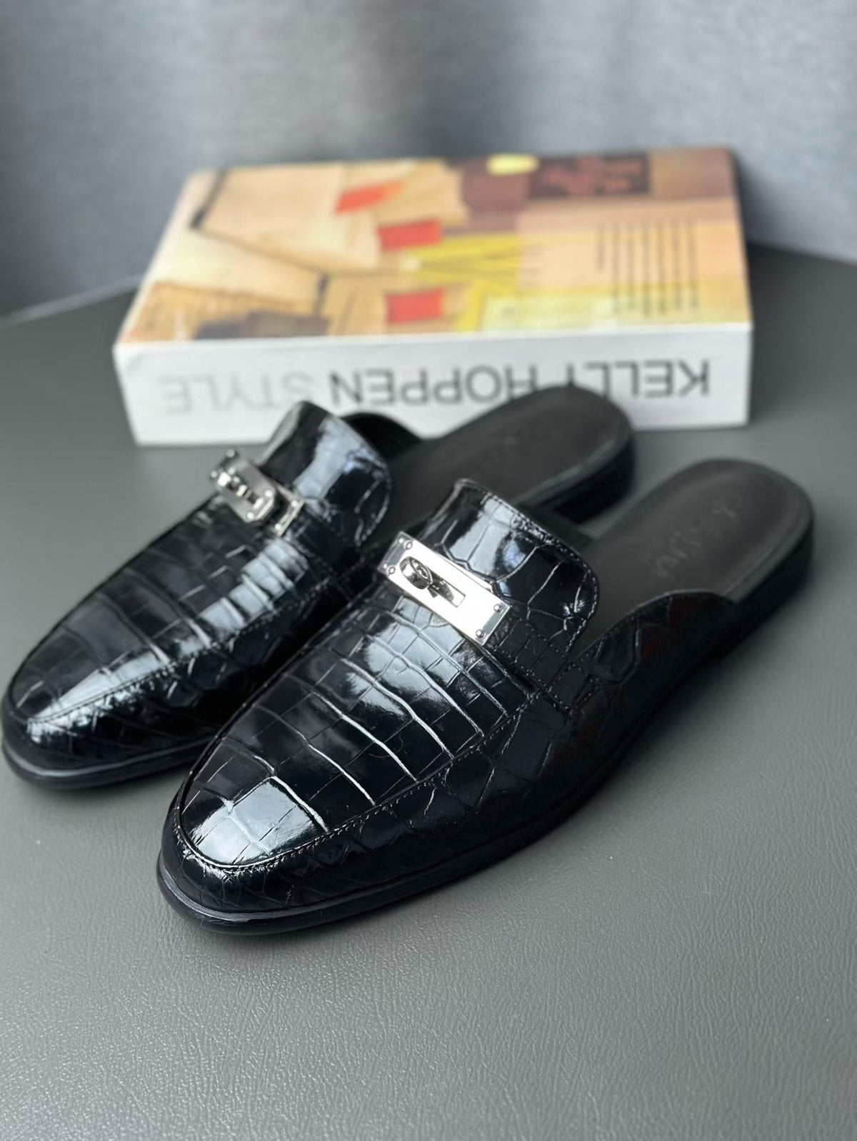 Crocodile Slippers Men's Crocodile Leather Slippers