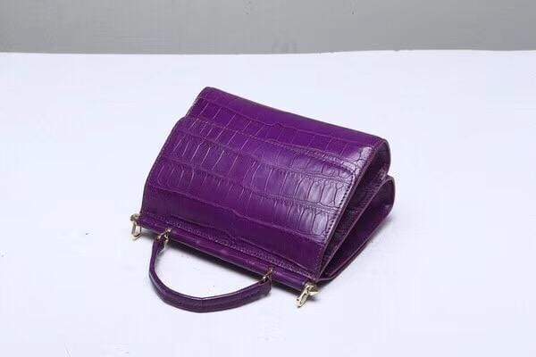 alt
Borsa a mano Crocodile viola