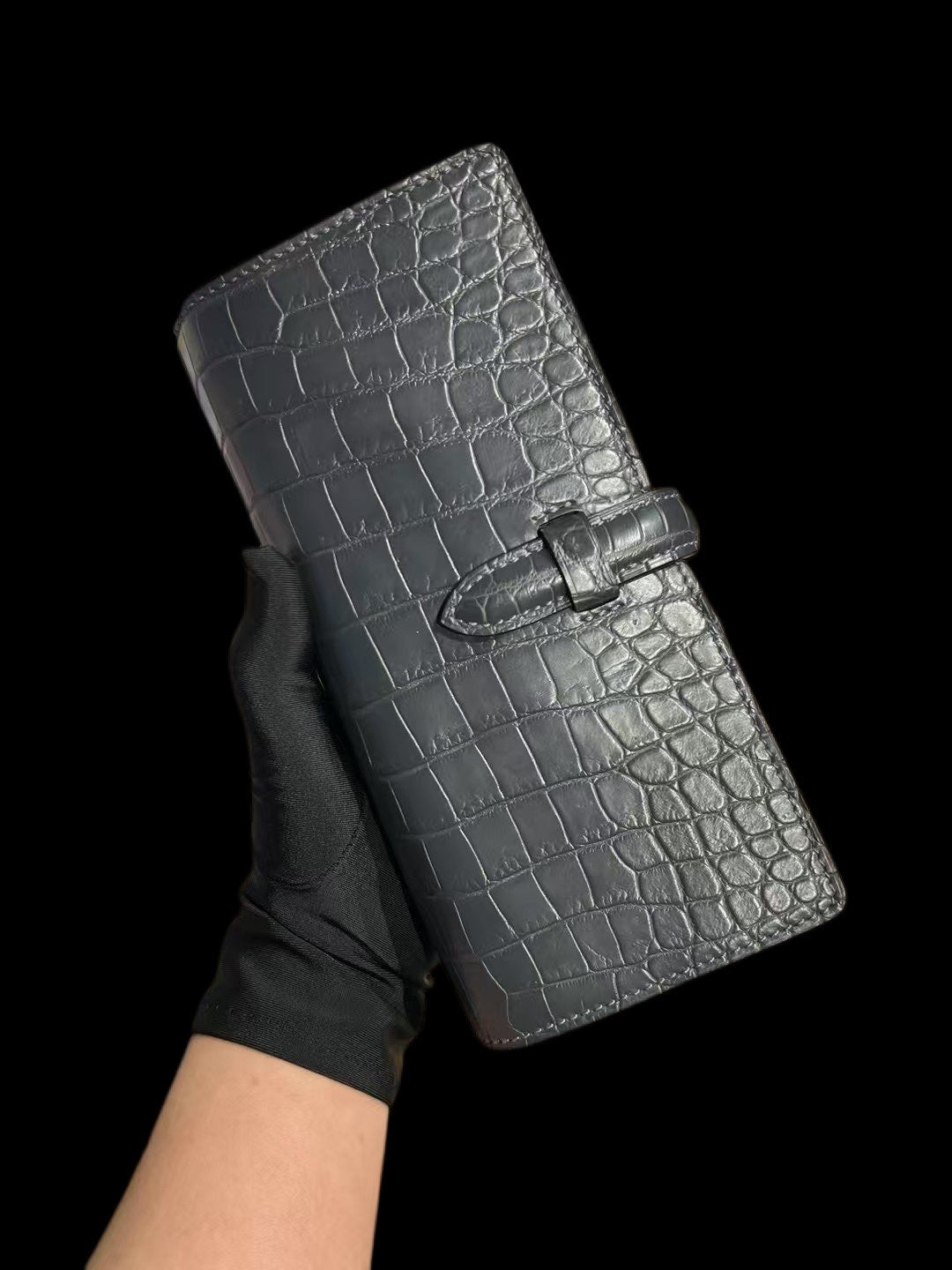 Genuine Crocodile Leather Cigar Bag