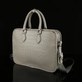 Genuine Crocodile Leather Briefcase Laptop Business Bag  Small