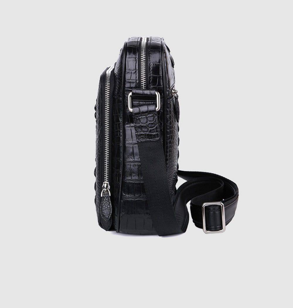 Genuine Crocodile Leather Messenger Bag