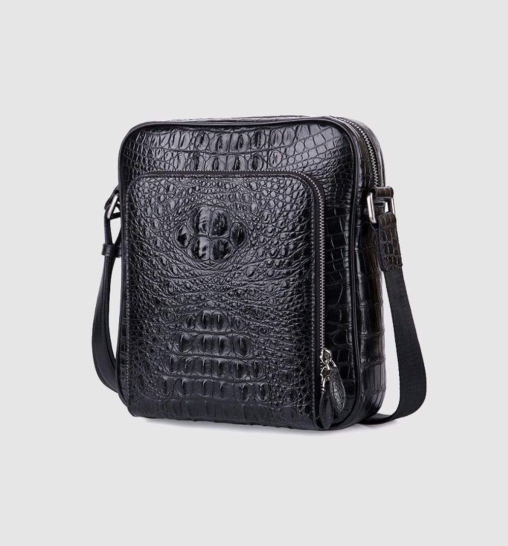 Genuine Crocodile Leather Messenger Bag