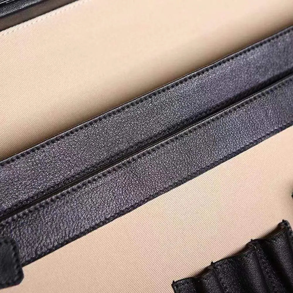 Preorder Men's Crocodile Skin Leather Large Black Business Professional Attache Travel Case