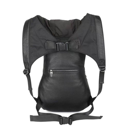 3D Backpack Mens Studded Smiling Skull Hooded Backpack Large